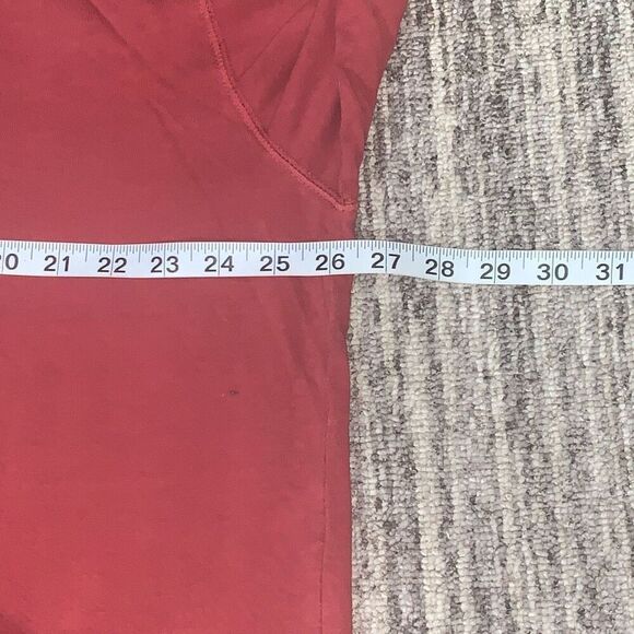Mens Size XL 100% Cotton Pullover Long Sleeve Polo Shirt Merlot Red Collared - Picture 3 of 5